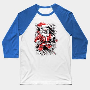 Robot Santa Claus Baseball T-Shirt